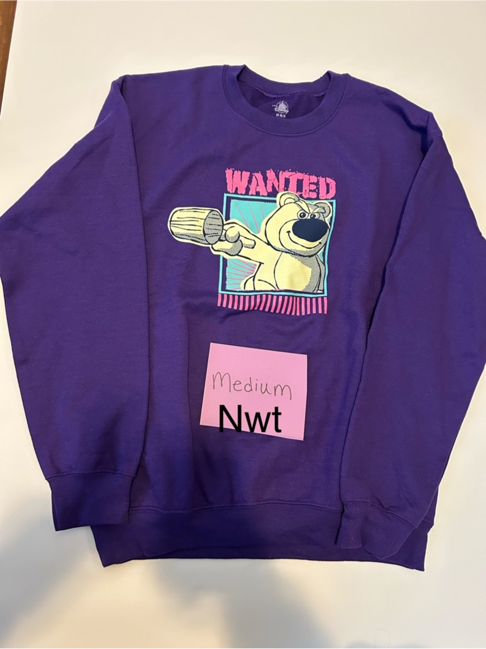 Disney medium lotso Toy Story sweatshirt nwt
